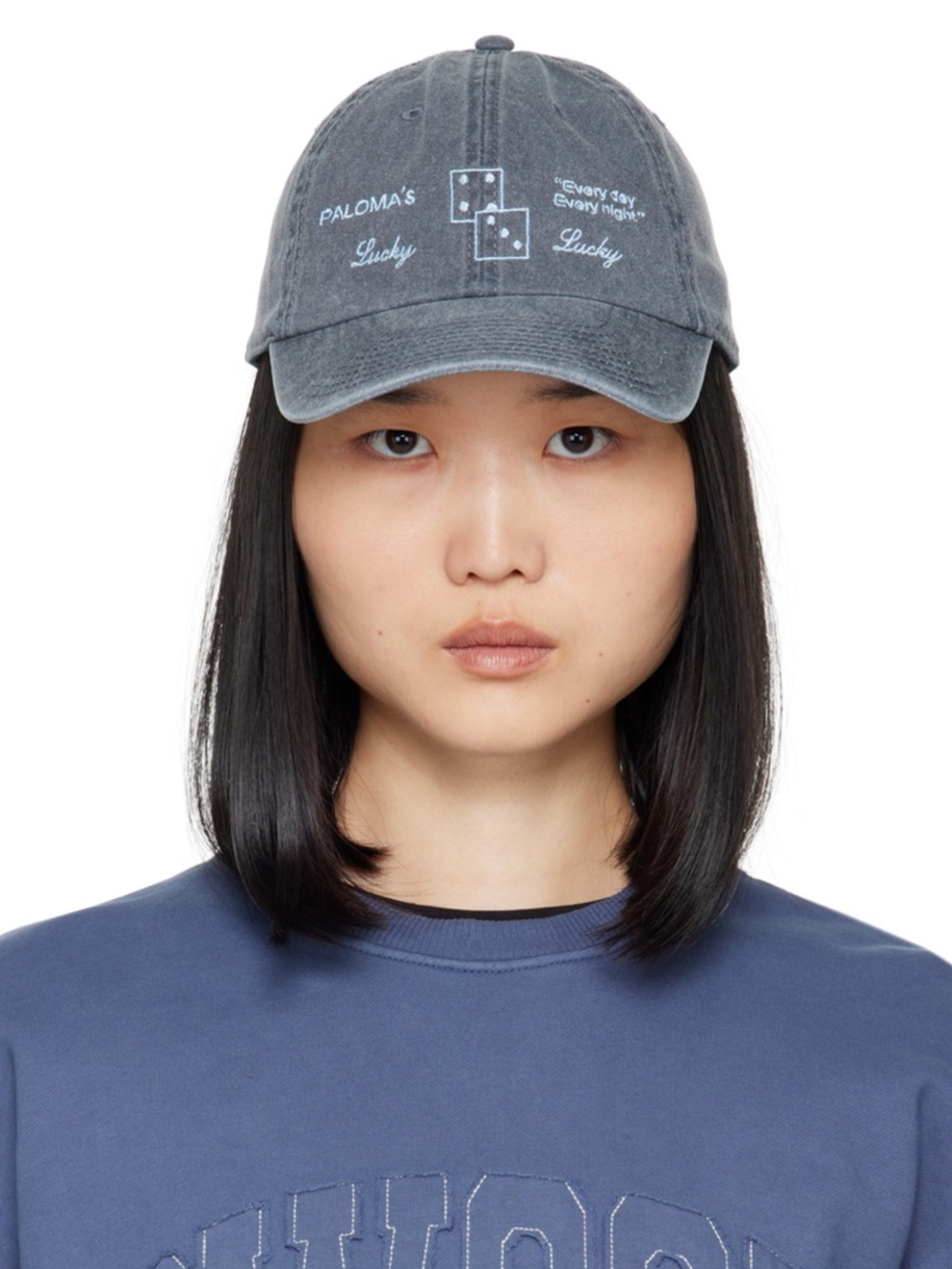 Paloma Wool - Navy ‘Lucky’ Cap - OS